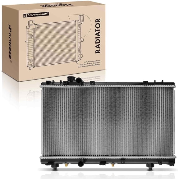A-Premium Engine Coolant Radiator with Transmission Oil Cooler Compatible with Toyota Paseo 1996-1999 Tercel 1995-1999, L4 1.5L, Automatic Transmission, Replace# 1640011612, 1640011621