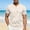 Beige1, variant on Kojanyu Men's Henley Short Sleeve Shirt Nylon Spandex Stretchy Casual