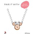 thumbnail image 3 of Pendientes de Minnie Mouse de Minnie Mouse de enero con cristal burdeos, 3 of 6