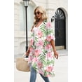 thumbnail image 5 of WIHOLL Women's Cover Up Floral Print Kimono Cardigan Loose Casual Blouse Summer Swimsuit Beach, 5 of 10