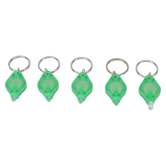Mini llavero LED con linterna, llavero portátil, linterna para detección de joyas, 5 uds.