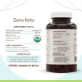 thumbnail image 3 of HerbEra Gotu Kola Capsules, Organic Herbal Dietary Supplement for Cognitive Support, Certified Organic Gotu Kola (Centella Asiatica) Dried Herb Capsules, Natural, 120 Capsules, 3 of 7