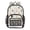 Simple Rocket Ships Pattern, variant on PVC Transparent Backpacks Clear Backpack for Travel and Outings Pastel Purple Planets and Stars