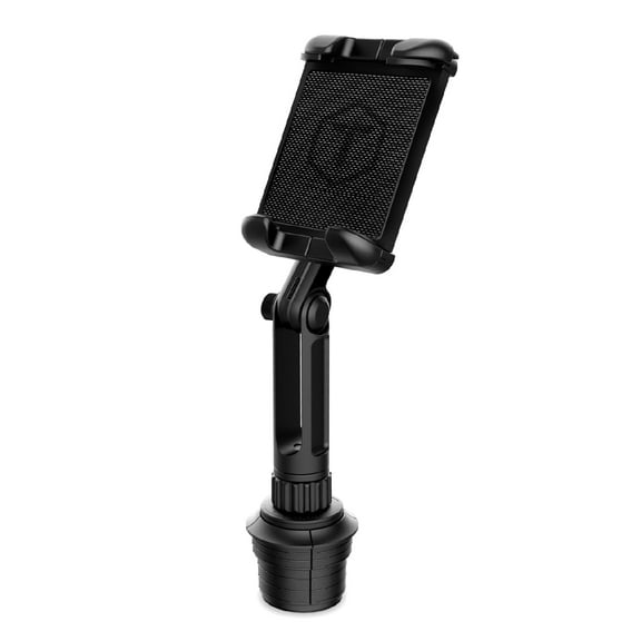 ToughTested Boom Cup Holder Tablet Mount, Heavy-Duty Adjustable iPad & GPS Car Holder for Tablets up to 13”, 360° Rotation, Adjustable Boom Arm, Expandable Cup Base for Cars, Trucks, SUVs & Vans