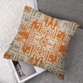 thumbnail image 7 of Fall Boho Pillow Covers  Orange and Cream Ethnic Design Outdoor Decorative Throw Pillows for Couch, Carpet Pattern Decor Cushion Cover Farmhouse Pillowcase for Bed Car Safa, 7 of 7