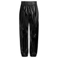 thumbnail image 2 of Hansber Metallic Cargo Pants for Girls Boys Hip Hop Dance Multi-Pocket Sweatpants Active Joggers Pants Black 10, 2 of 6
