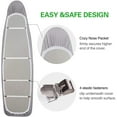 thumbnail image 4 of Silicone Ironing Board Cover, Heavy Duty Scorch and Stain Resistant Iron Pad, Thick Padding, Large and Standard Boards, Elastic Edge, 15x54(Iron Board not included), 4 of 8