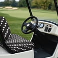 thumbnail image 6 of Pzuqiu Golf Cart Seat Covers Easy to Install Polyester, Compatible with Outdoor Golf Carts, for 2 Passenger Seats Carts Club Car Precedent, Polka Dots, 6 of 9