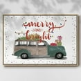 thumbnail image 2 of Christmas Cars Collection A - Framed Gallery Wrapped Holiday Canvas - 17 x 25 - Natural Wood Frame, 2 of 8