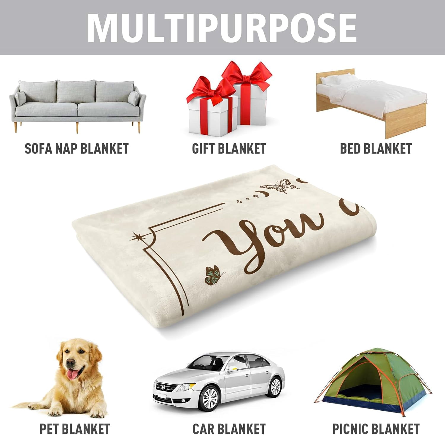 Christian Birthday Gifts for Women, Christian Blanket, Religious Gifts for Women Friendship, Inspirational Catholic Spiritual Presents for Best Friend, Sister, Mom, Daughter