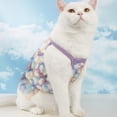 thumbnail image 5 of Floral Hem Pet Skirt Sling - Colorful Pet Vest - Sleeveless Clothes for Outdoor Activities, 5 of 8