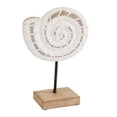 thumbnail image 5 of 13", 13", 13"H White Plastic Sea Life Sculpture, by DecMode (3 Count), 5 of 9