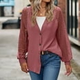thumbnail image 7 of Christmas Deals! Borniu Womens Tops, Women's Fashion Casual Spring Summer Long Sleeve V-Neck Blouses & Shirts Womens Fashion Clearance, 7 of 7