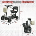 thumbnail image 2 of Dragon Mobile EX 4 Wheel Power Electric Wheelchair - Durable Compact Travel Friendly Mobility Scooter for Adult & Seniors - Black, 2 of 10