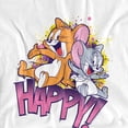 thumbnail image 3 of Tom And Jerry Jerry And Nibbles Happy! Kids T Shirt (3) for Youth Toddler Boys and Girls, White, 3 of 5