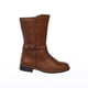 thumbnail image 2 of Botas Mujer Juvenil Altas Básica Lisa Moda Casual Con Hebilla cafe 22 Incógnita 031B1Q, 2 of 5