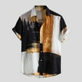 thumbnail image 2 of Chemise à Manches Courtes Imprimée Décontractée pour Hommes, Col Rabattu, Chemise Habillée, Chemise de Pyjama Grande Taille, Grandes Chemises de Travail Personnalisées pour Hommes, 2 of 2