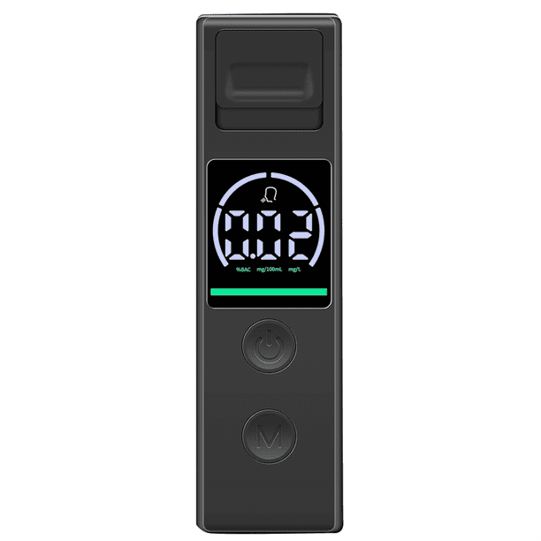 Alcoholimetro, Alcoholimetros de Precision para Alcohol, Alcoholimetro Portatil con Pantalla Digital LCD de 3 Colores