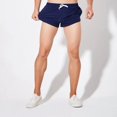 thumbnail image 3 of Pantalones cortos de entrenamiento para hombre, atléticos, ligeros, de secado rápido, con cintura elástica, de 3 piezas de longitud, ropa deportiva, 3 of 5