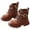 Brown, variant on Fozruso Stylish Girls Leather Ankle Boots Classic British Design Soft Sole Comfortable Footwear For Kids School Shoes For Everyday Wear,Fleece Lined Booties Sizes 9.5 Little Kid(3-4 Years)