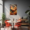 thumbnail image 3 of ZHONGYUTONG Rooster Canvas Wall Art Vintage Chicken Picture Print Farm Animal Flower Painting for Farmhouse Kitchen Decor Framed (28.00" x 42.00"), 3 of 5