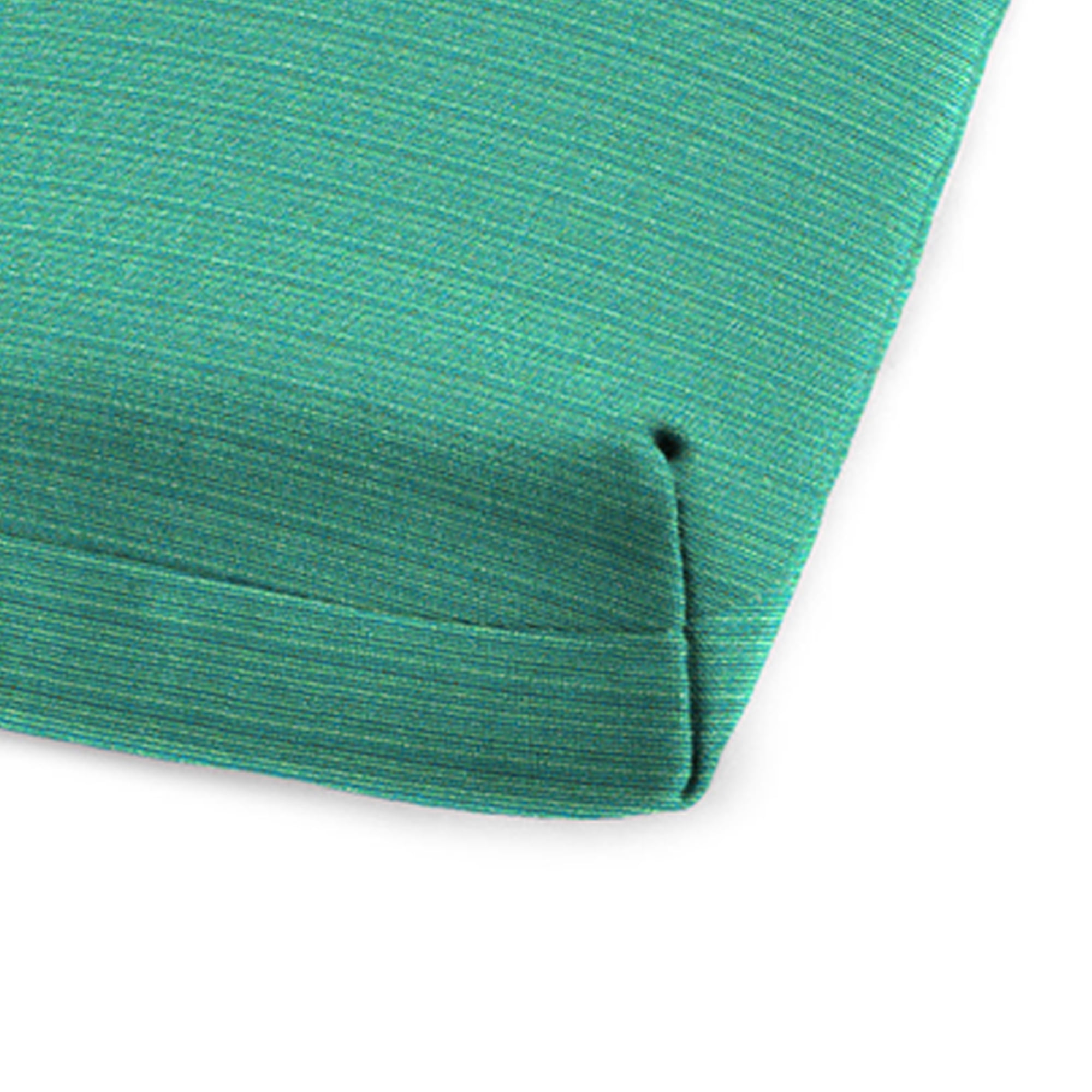 Jordan Manufacturing 72" x 21" Federal Bayou Teal Solid Rectangular Outdoor Chaise Lounge Cushion with Ties and Hanger Loop