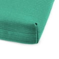 thumbnail image 3 of Jordan Manufacturing 72" x 21" Federal Bayou Teal Solid Rectangular Outdoor Chaise Lounge Cushion with Ties and Hanger Loop, 3 of 12