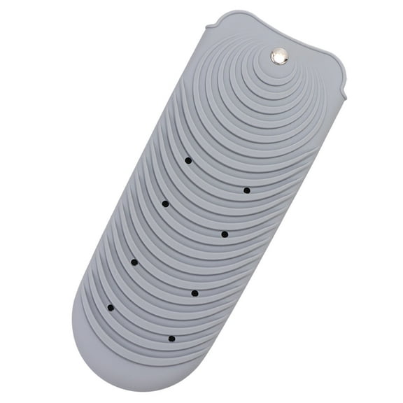 HEANUJJ Curling Iron Travel Case Travel Hair Tools Bag Silicone Grey 1Pcs