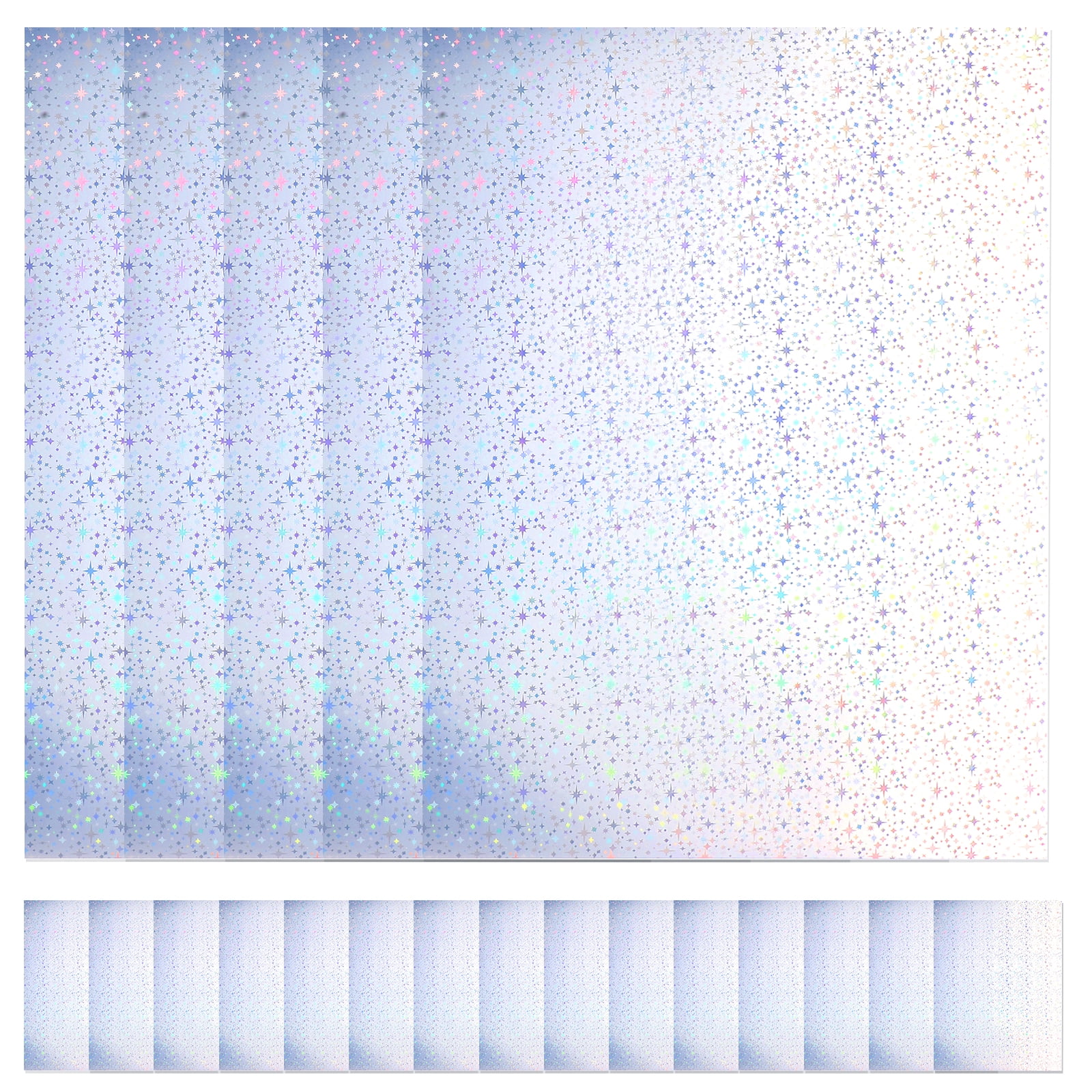 20 Sheets Shiny Printable Sheet Glitter Printable Paper for Printer Paper Sticker Glitter Sticker
