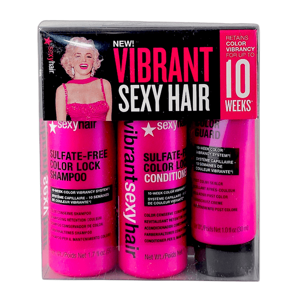 Kit de prueba de viaje para cabello sexy, vibrante, sexy, tamaño de viaje