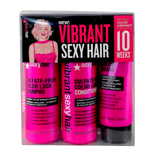 Kit de prueba de viaje para cabello sexy, vibrante, sexy, tamaño de viaje