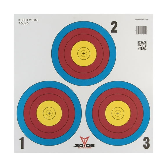 .30-06 3 Spot Vegas Paper Target 100 Count