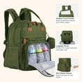 thumbnail image 3 of BabbleRoo Diaper Bag Backpack, Multifunction Original Baby Diaper Bag with Insulated Pockets- Extra Large, Forest Green, 3 of 9