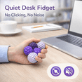 thumbnail image 3 of Kywib 12PCS Magnetic Fidget Balls with Storage Case, Quiet Textured Silicone Desk Fidgets for Adults, Purple, 3 of 7