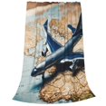 thumbnail image 2 of Fotbe Airplane World Map Adventure Manta de Franela Acolchonada con Estampado, Súper Suave y Esponjosa, Extra Grande para Sofá, Cama, Uso Todo el Año-50"x40", 2 of 7