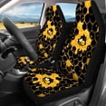 thumbnail image 3 of Uourmeti Car Seat Covers Full Set Fashion Polyester, Compatible with SUV Seats Front Seats, for Cars Trucks, Honeycomb Bee Print, 3 of 10