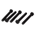 thumbnail image 1 of Unique Bargains M10x75mm Grade 8.8 Fully Thread External Hex Cap Screw Fastener Bolt Black 5pcs, 1 of 1