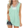 thumbnail image 2 of Babysbule Womens Tank Tops Fashion Women's Summer V-Neck Casual Solid Tank Tops Sleeveless Blouse, 2 of 7