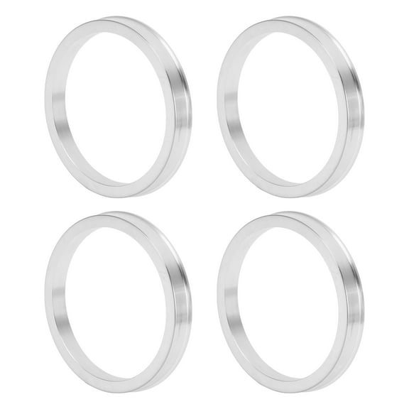 Unique Bargains Car Wheel Hub Centric Rings Wheels Center Shaft Shock Absorbing Hubrings Aluminium Alloy Silver Tone Durable OD 78.1mm to ID 67.1mm