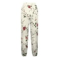 thumbnail image 4 of Mgmyaa Women's Printed Joggers Sweatpants Drawstring Elastic Waist Loose Fit Lounge Sports Casual Pants with Pockets, 4 of 5