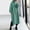 Green, variant on Babysbule Summer Women Dresses Fashion Women Autumn O-Neck Solid Loose Hooded Comfy Long Sleeve Dress