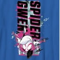 thumbnail image 2 of Boy's Spider-Man: Across the Spider-Verse Spider Gwen Paint Splatter Graphic Tee Royal Blue X Small, 2 of 5