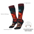 thumbnail image 3 of Daiia Sports Socks 60s Western Skull Cowboy Printed Novelty Crew Socks for Men Women Knee High Socks Cotton Socks Soft & Breathable Support Unisex Socks, 3 of 9