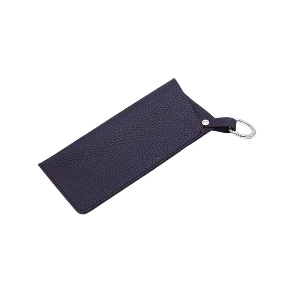Portable Glasses Case with Clip Hook, Soft Leather Eyeglass case Bag, Slim Sunglasses Pouch