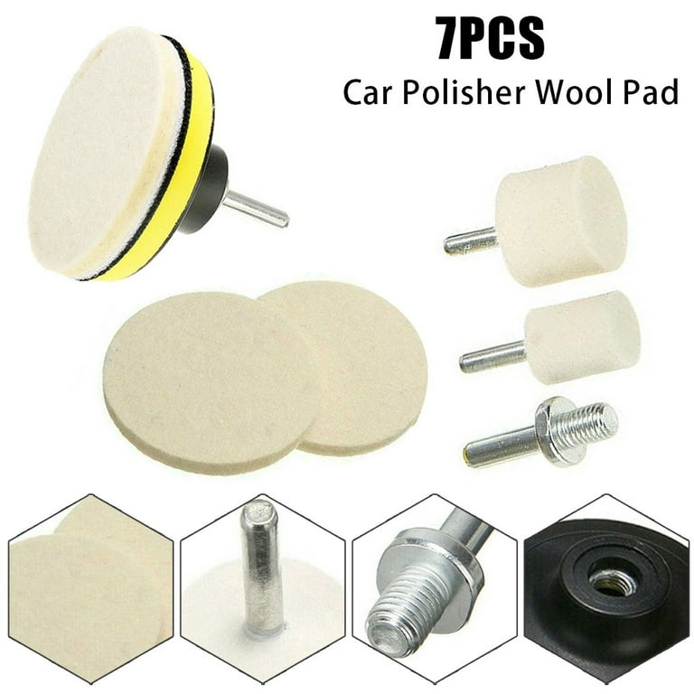  Polishing Kit, 7PCS Hard Metal Scratch Removal Buffing Set  Drill Polishing Pads with Connecting Rod for Removing Scratches and  Polishing Metals : Automotive