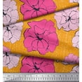 thumbnail image 3 of Soimoi polyester Crepe Fabric Carnation Floral Print Fabric by the Yard 42 Inch Wide, 3 of 3