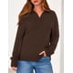 thumbnail image 5 of Suéter PRETTYGARDEN 2025 Mujer Cuello Cuarto Marrón Talle S, 5 of 8