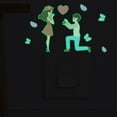 thumbnail image 6 of Lilixerw Glows in The Dark Valentines Day Couple Pattern Stickers,Romantic Window & Wall Decals,Removable & Waterproof Decor for Doors,Glass,Bedroom,3.94x3.94 Inch, 6 of 6