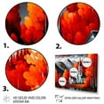 thumbnail image 3 of Designart Monochrome Orange Church In Winter Canvas Wall Art, 3 of 5