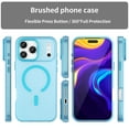 thumbnail image 2 of ELEHOLD Magnetic Protective Case Cover For Apple iPhone 17 Pro PC+TPU Shock-Absorbent Anti-Fingerprint Matte Anti-Scratch Lightweight Non-Slip Soft Case,Blue, 2 of 9